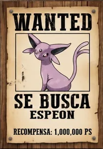 Cartel de Espeon