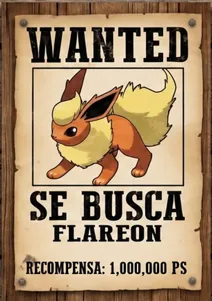 Cartel de Flareon