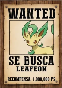 Cartel de Leafeon