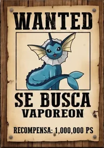 Cartel de Vaporeon